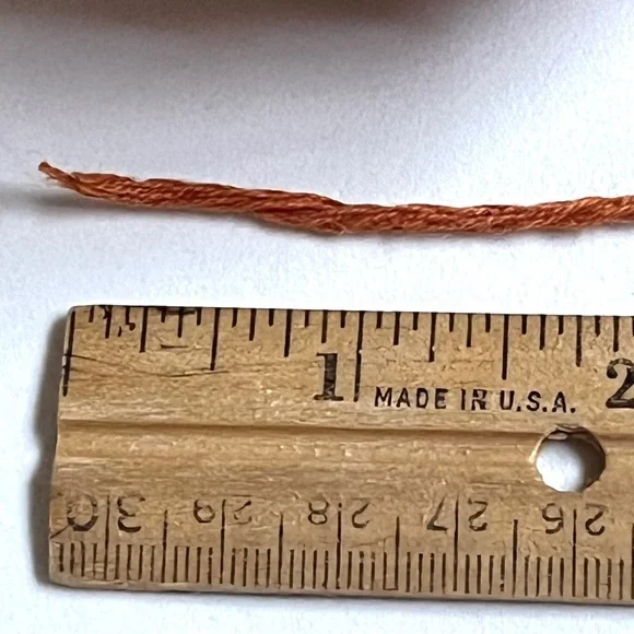 2 Large Burnt Orange Colored Yarn Balls- Prima Cotton. New. - Picture 5 of 9